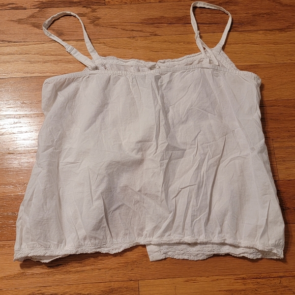 White button front lacey camisole - Picture 6 of 8